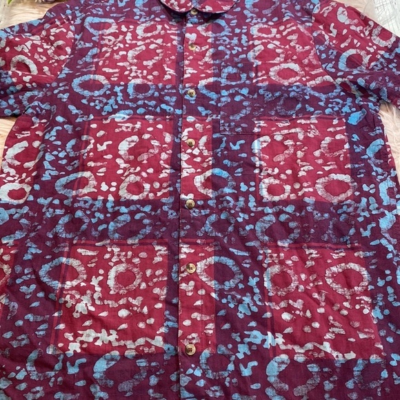 NWT ROLLA’S Men’s Bon Batik Geometric Button Down Shirt sz M - Picture 7 of 11